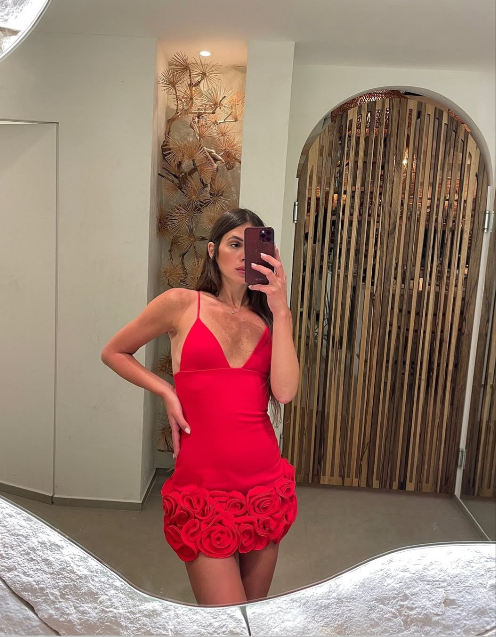 Nia Summer Party Wear Red Hot Dress - 24th Spoke