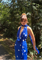 Alyssa Zara Summer Polka Dot Summer Vacation Party Dress