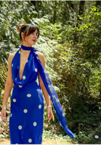 Alyssa Zara Summer Polka Dot Summer Vacation Party Dress