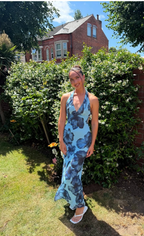 Sandra Summer Print Long Dress