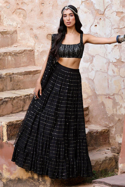 Deepika Black Lehenga, Deepika Lehenga - 24th Spoke