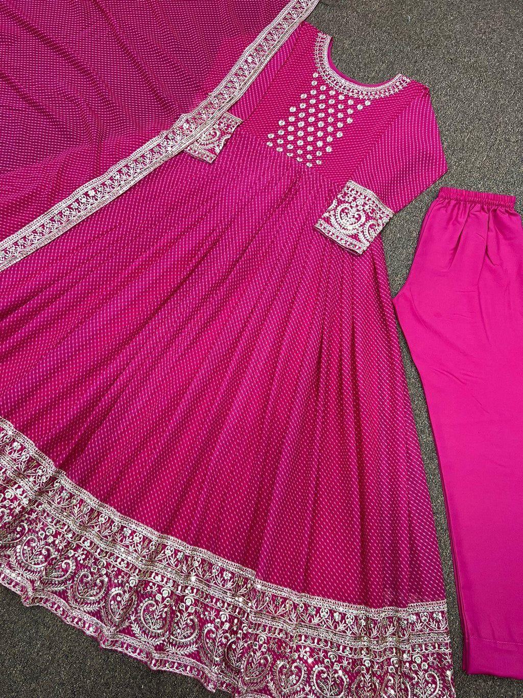 Kiara pink Anarkali Gown - 24th Spoke