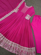 Kiara pink Anarkali Gown - 24th Spoke