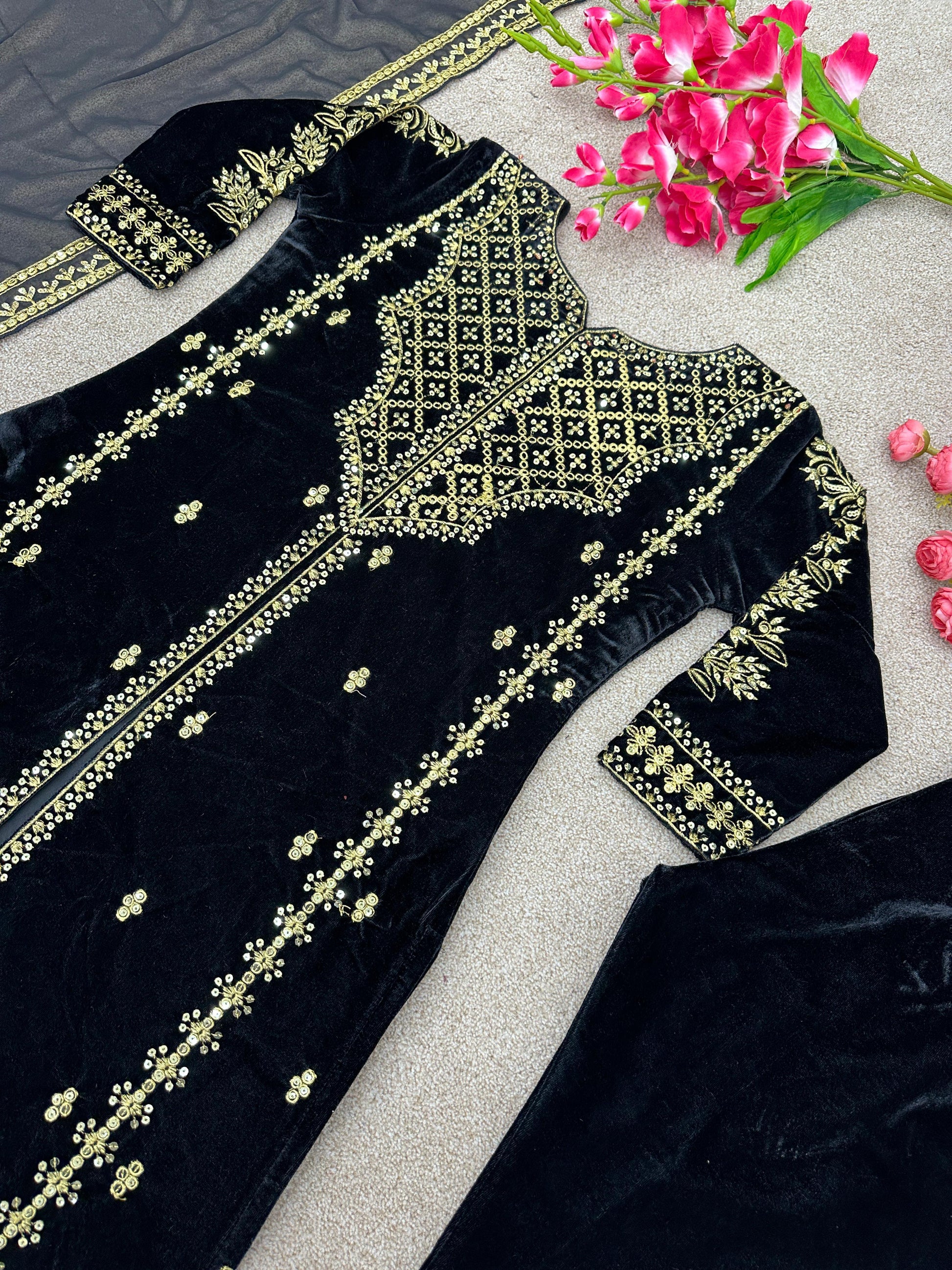 Alia Velvet Salwar suit set - 24th Spoke