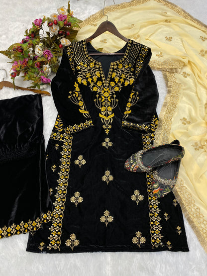 Bollywood Designer Velvet Salwar suit - 24th Spoke