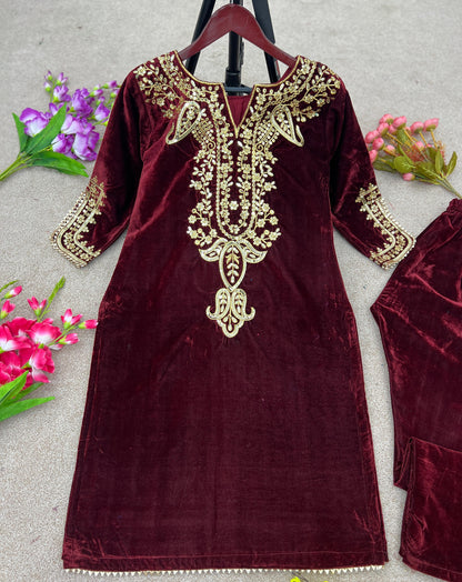 Wedding Festive Designer Velvet Suit - 24th Spoke