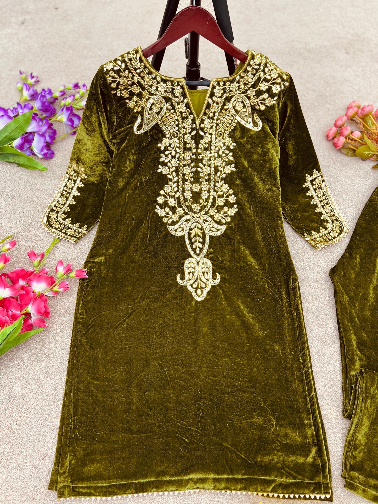 Wedding Festive Designer Velvet Suit - 24th Spoke