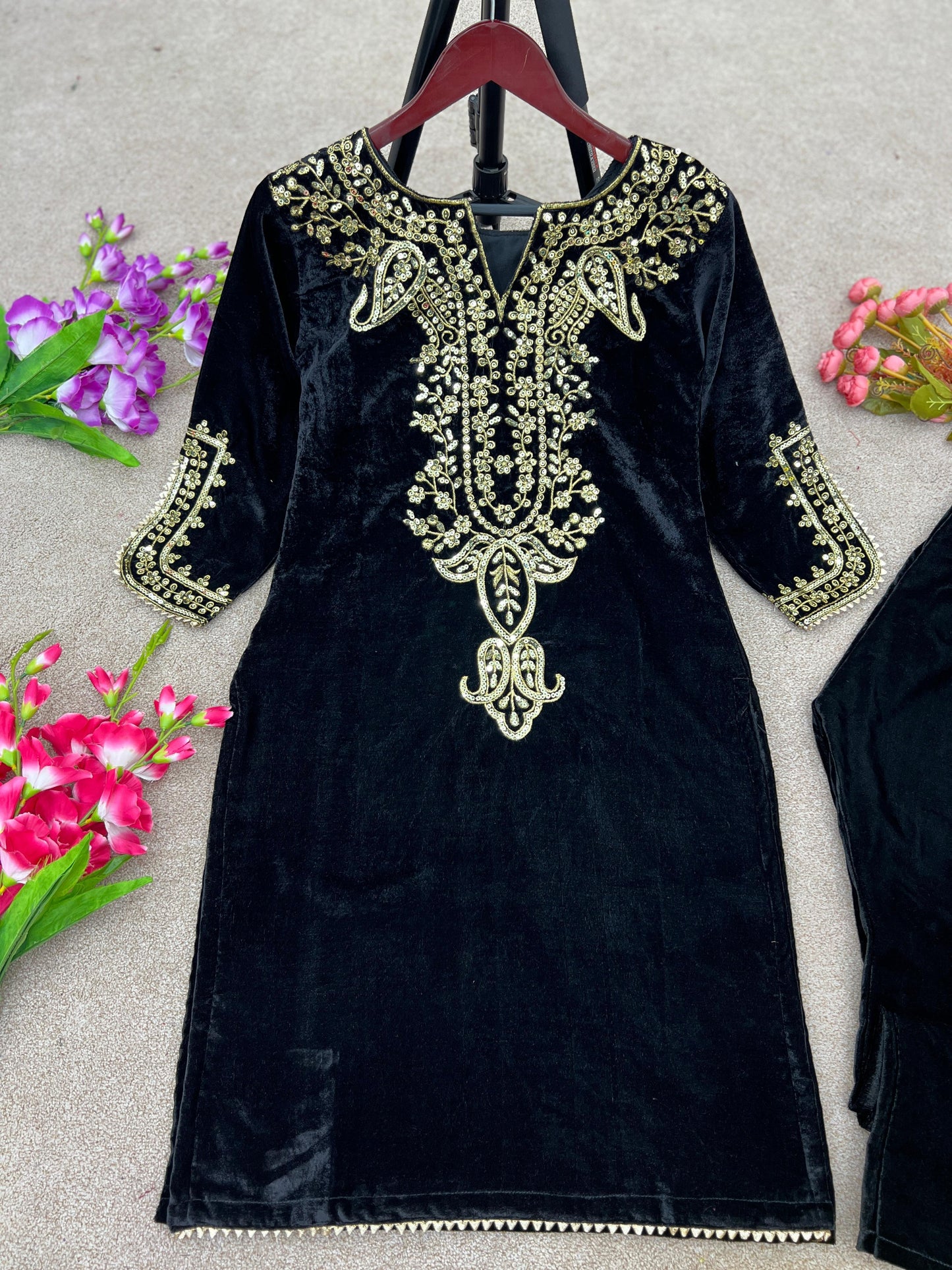 Wedding Festive Designer Velvet Suit - 24th Spoke