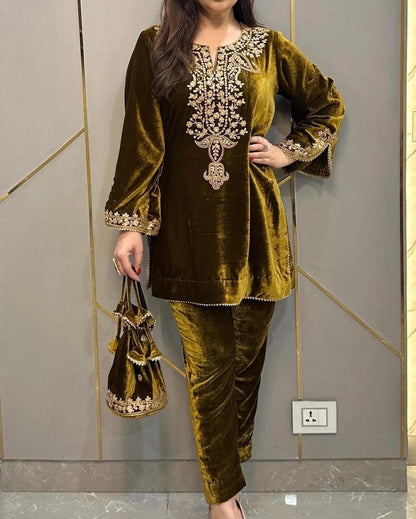 Wedding Festive Designer Velvet Suit - 24th Spoke