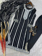 Eid Special Salwar suit, Black Kurta set for Festival