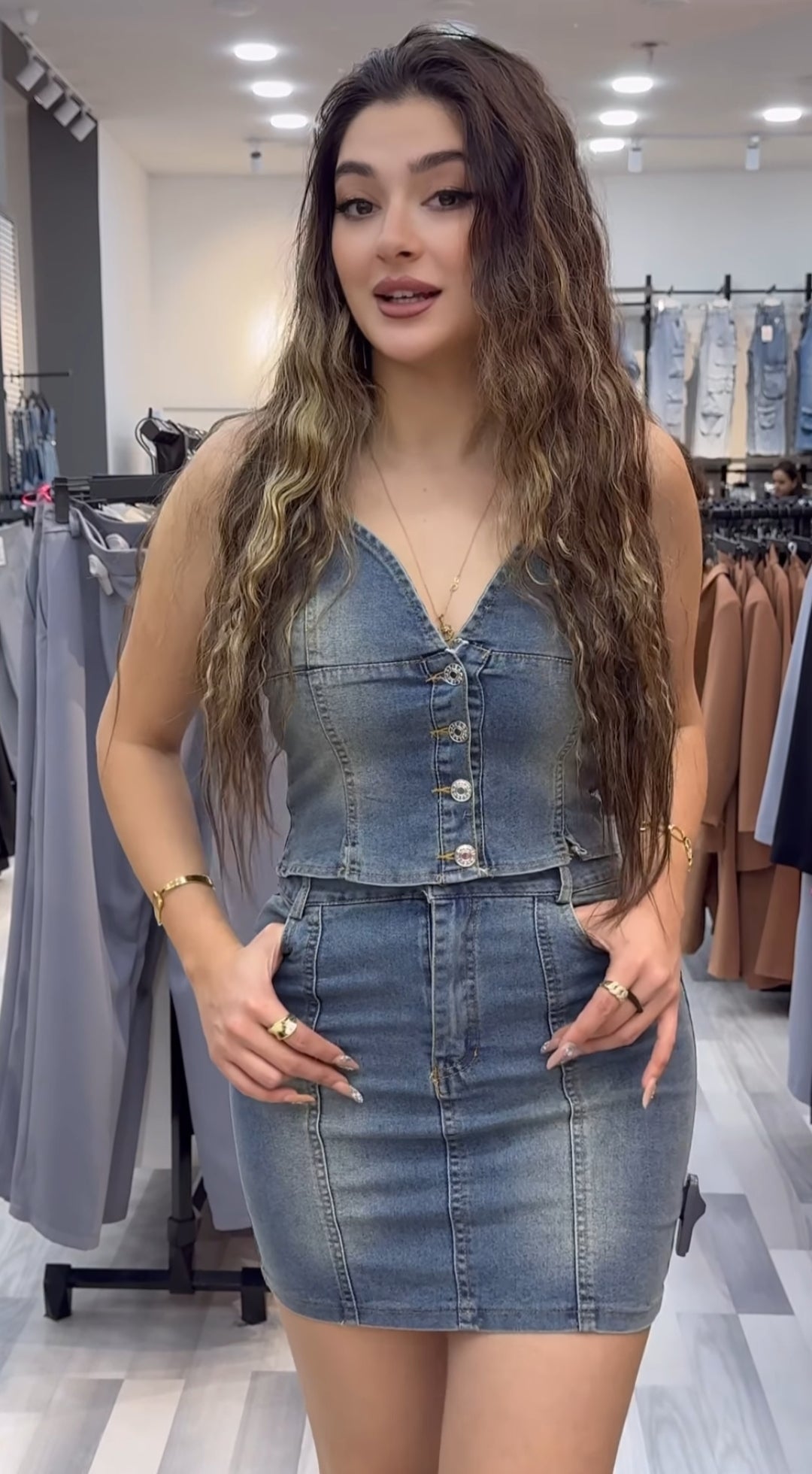 Mia Summer Denim Set