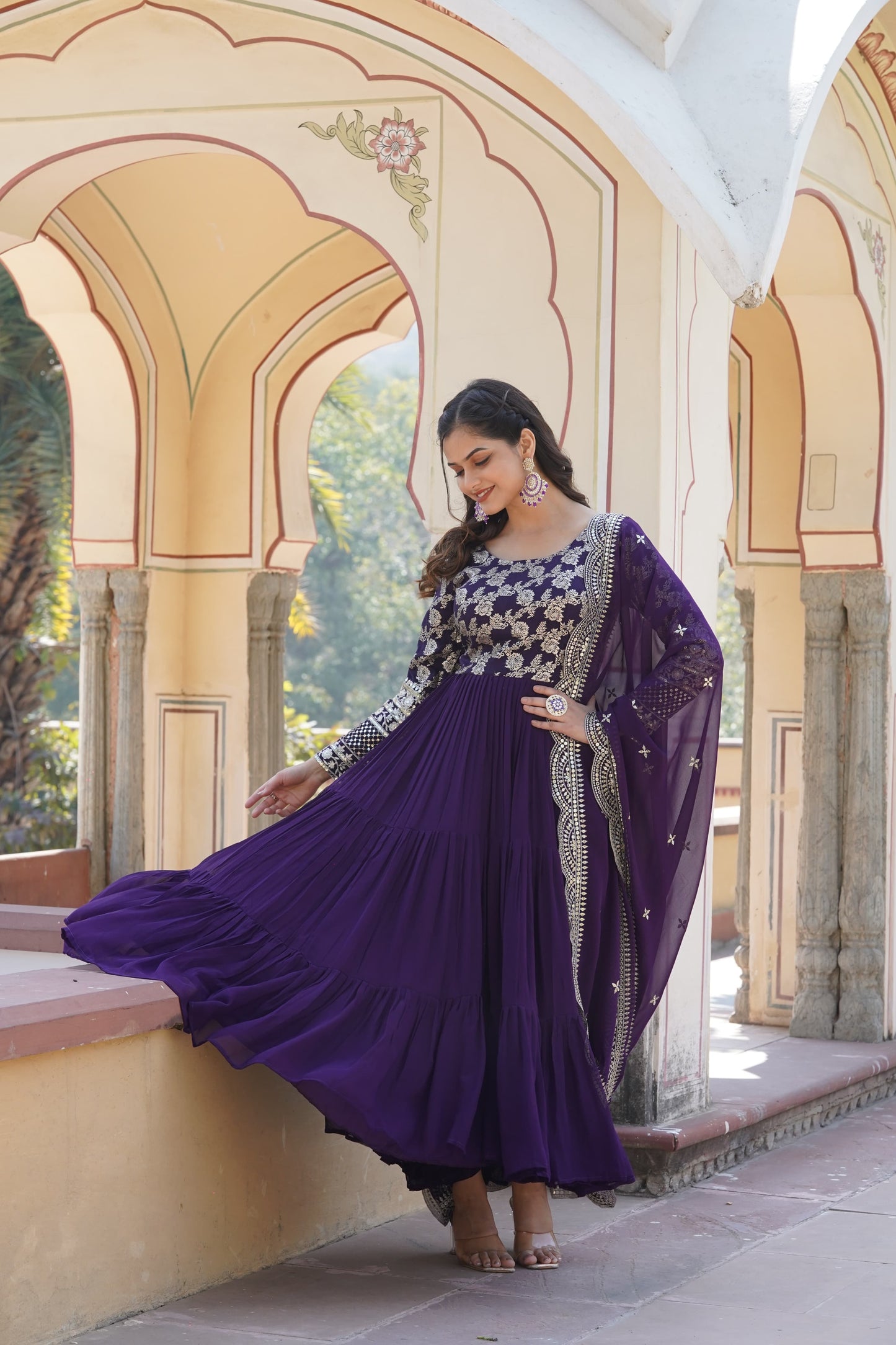 Readymade Anarkali  Gown with Dupatta