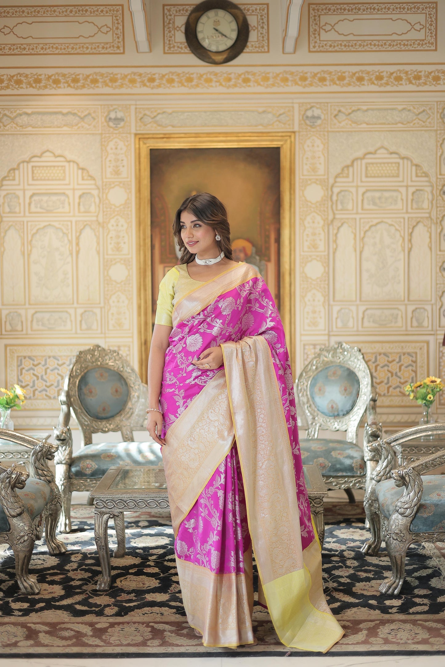 Kanjivaram Silk saree for Wedding and Party