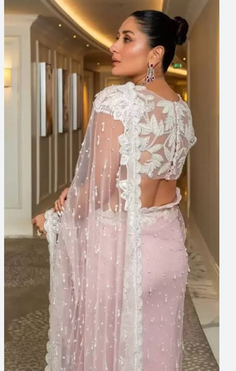 Kareen Kapoor Inspired Manish Malhotra Net Saree