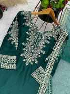 Celebrity Divyanka Tripathi Inspired Green Sharara set