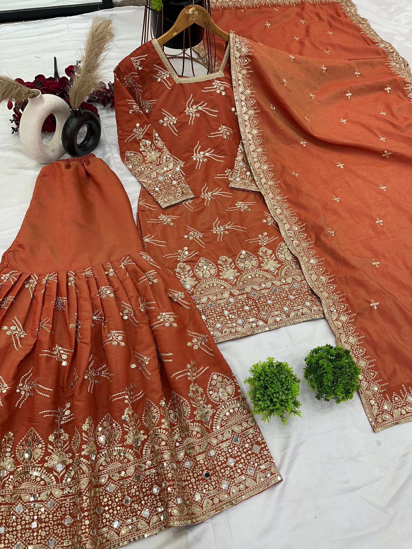 Pakistani style Readymade Sharara set for wedding