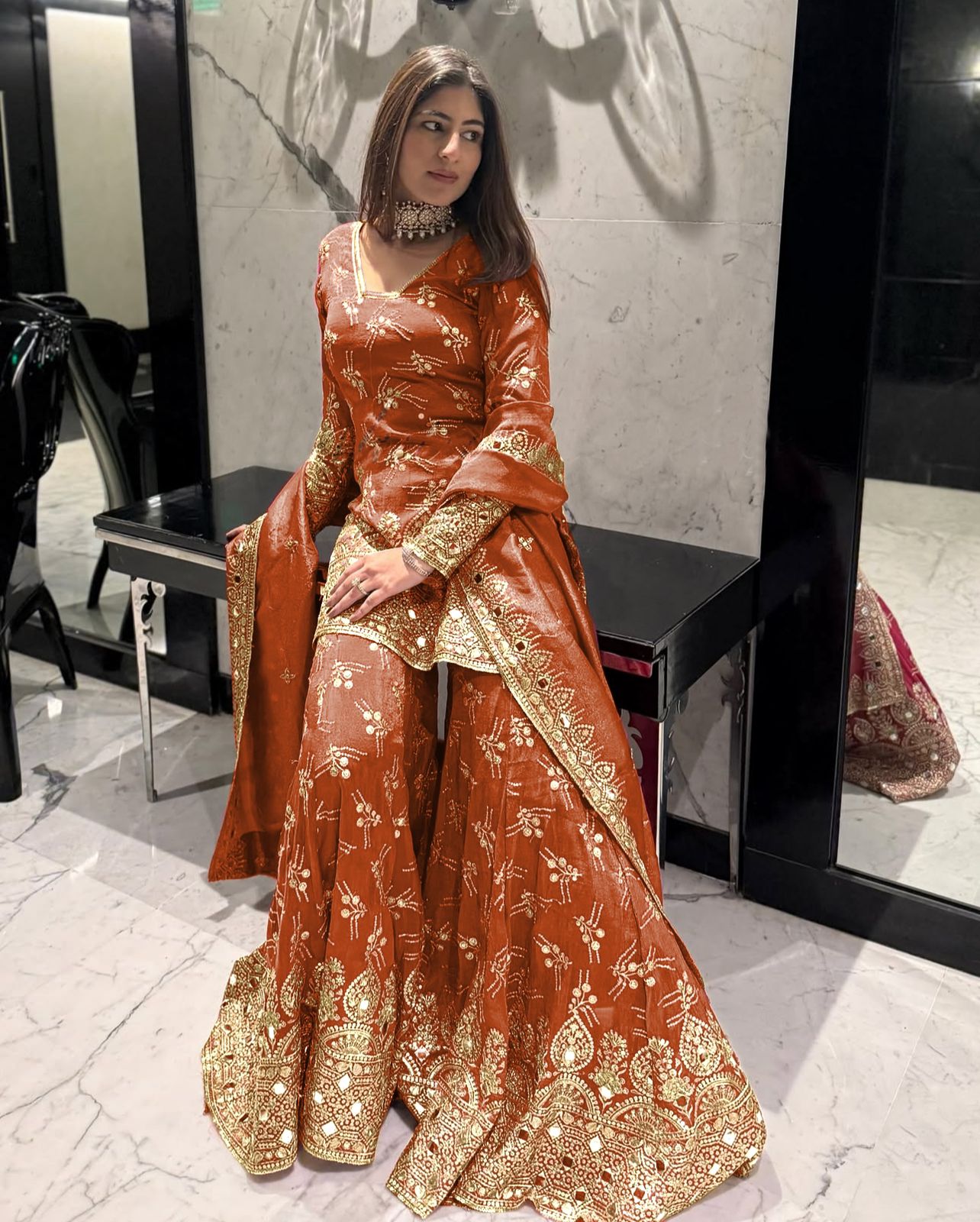 Pakistani style Readymade Sharara set for wedding