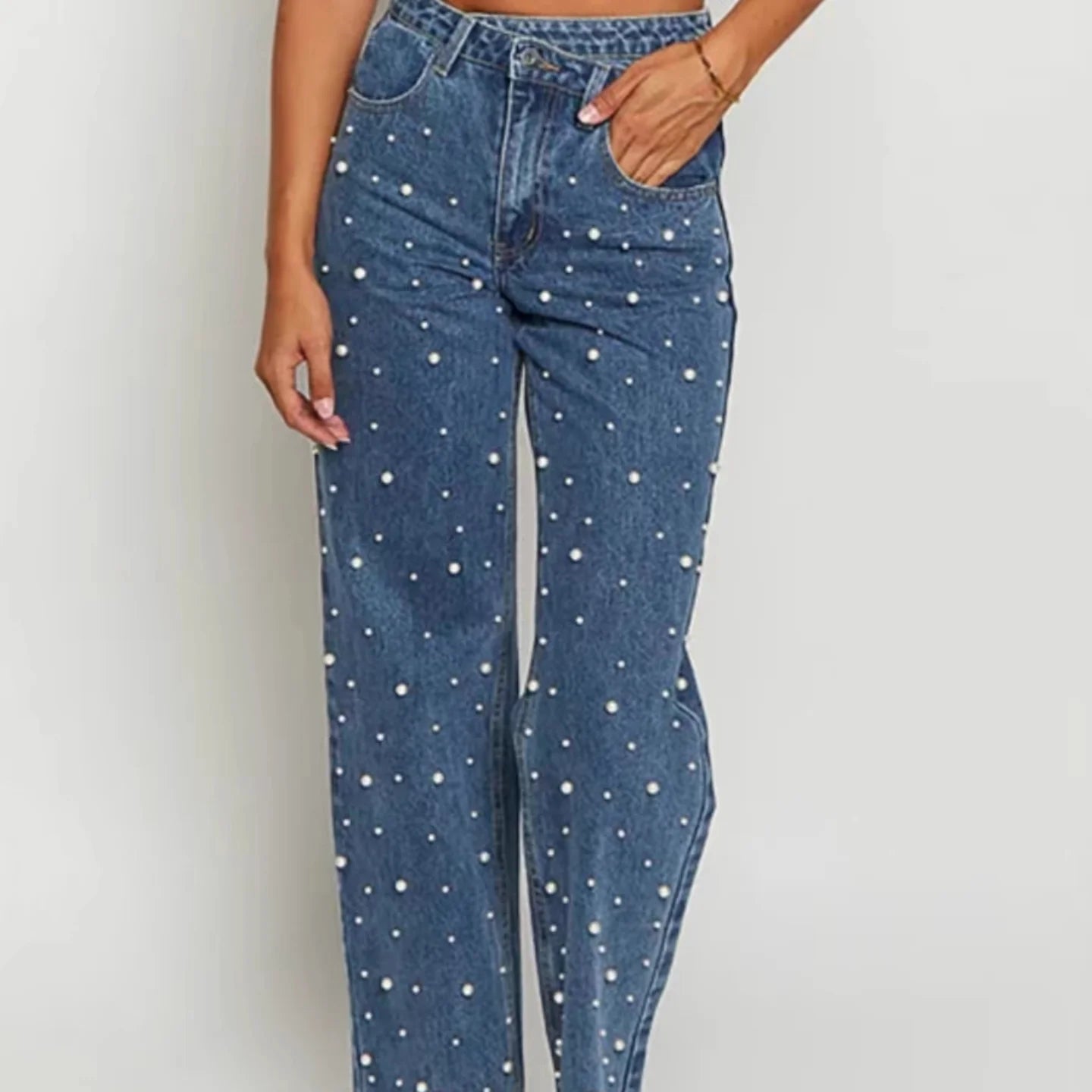 Sandra Pearl Denim Jeans