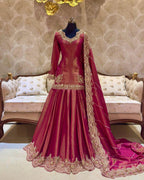 Designer Royal Kurti with lehenga set for party and wedding wear