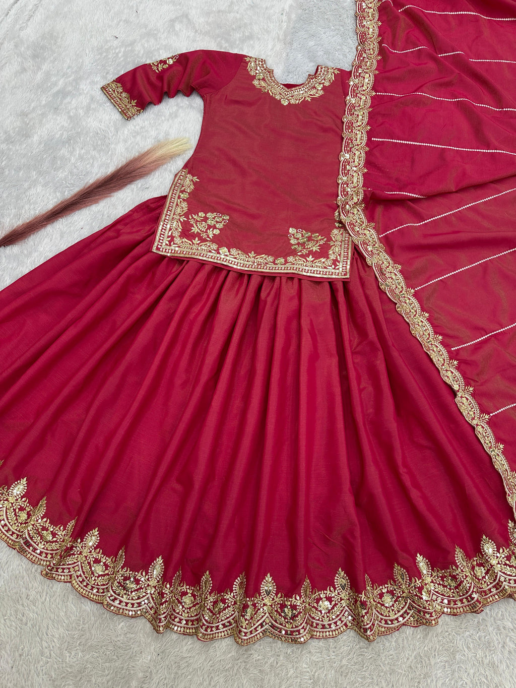 Designer Royal Kurti with lehenga set for party and wedding wear