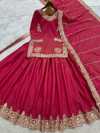 Designer Royal Kurti with lehenga set for party and wedding wear