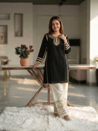 Kareena inspired full stitched Chanderi kurta set
