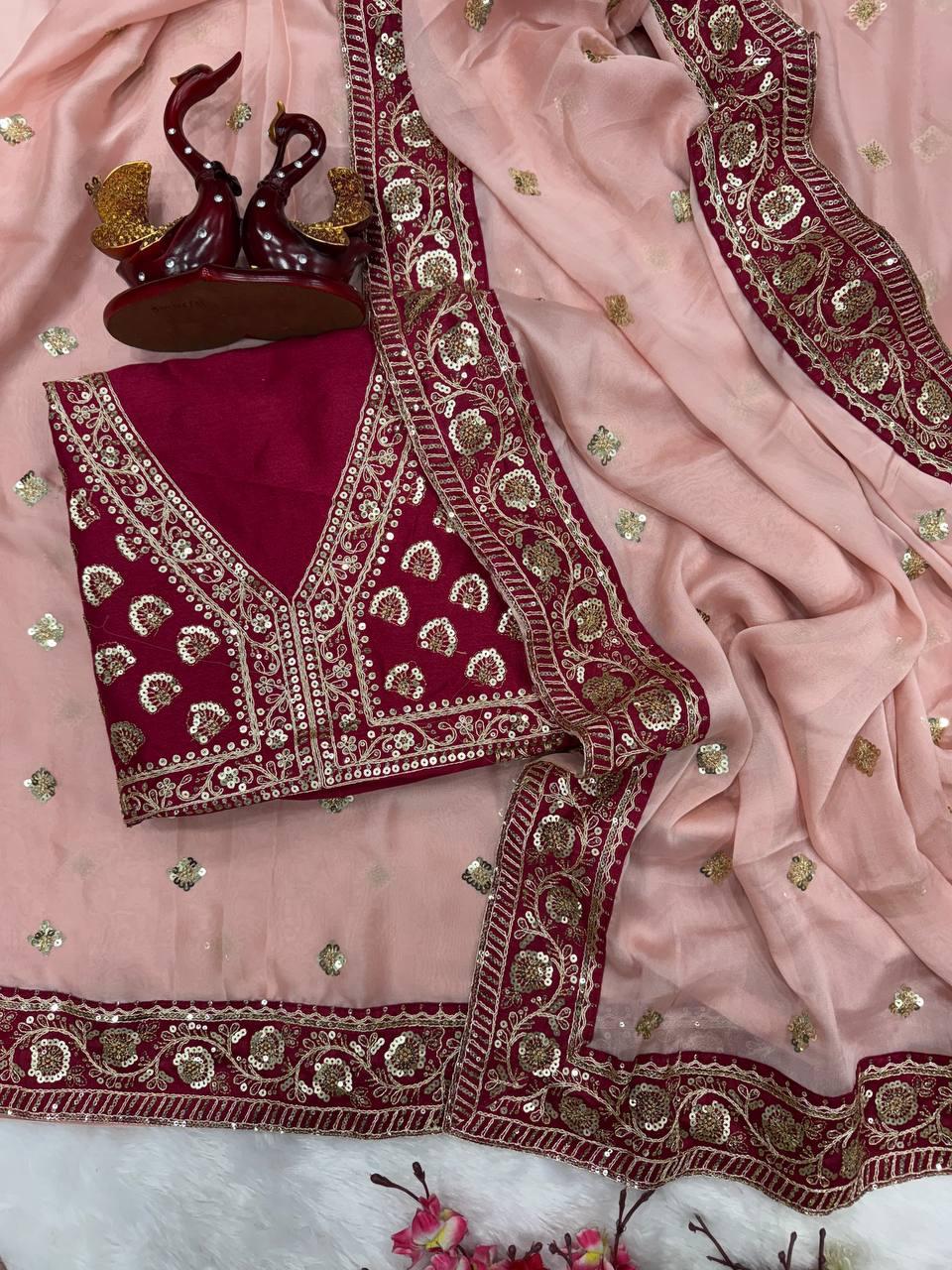Chitrangada Singh Bollywood actress inspired Sequin Saree for festival and wedding