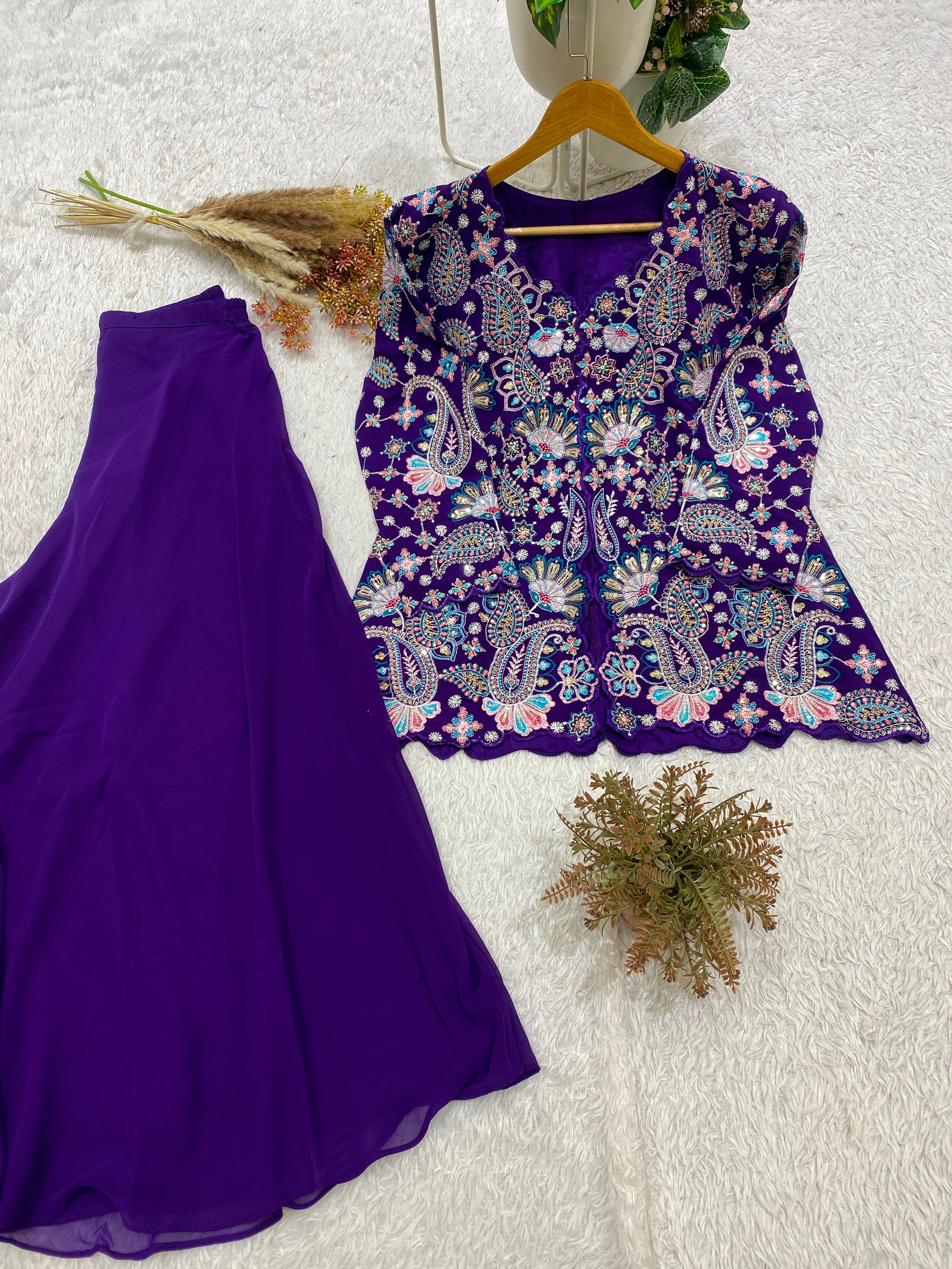 Shreya Ghoshal inspired bollywood style Fully Stitched Partywear Set