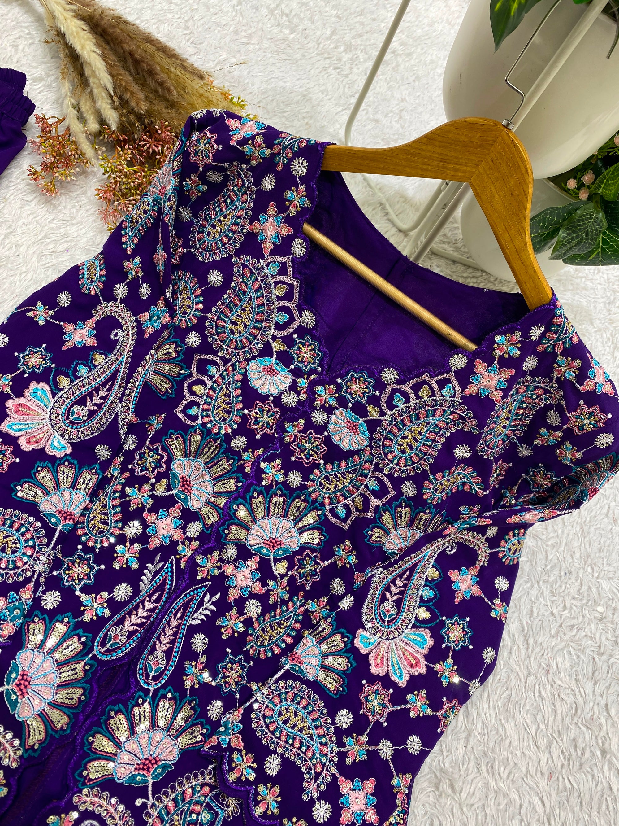 Shreya Ghoshal inspired bollywood style Fully Stitched Partywear Set