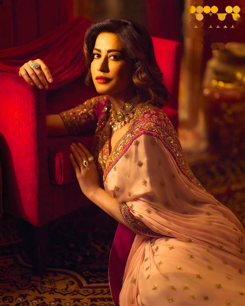 Chitrangada Singh Bollywood actress inspired Sequin Saree for festival and wedding