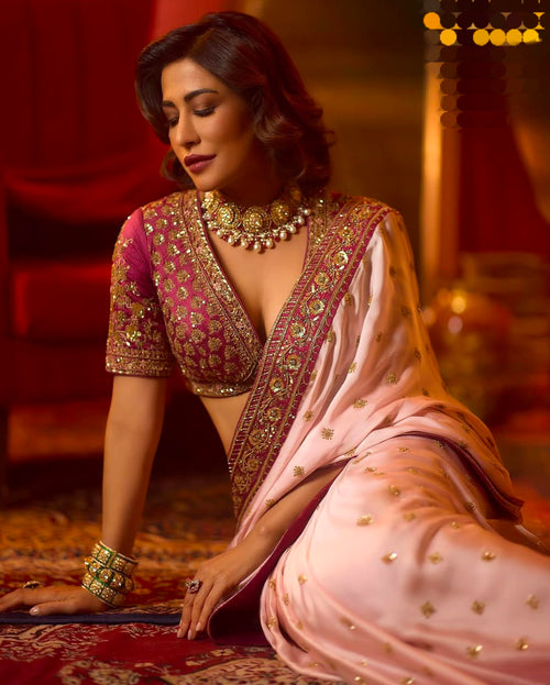 Chitrangada Singh Bollywood actress inspired Sequin Saree for festival and wedding