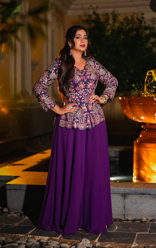 Shreya Ghoshal inspired bollywood style Fully Stitched Partywear Set