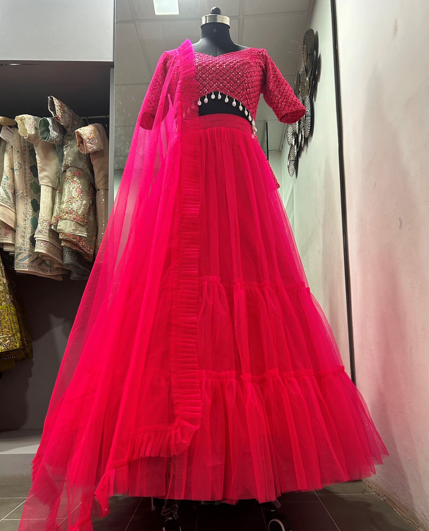 Celebrity Ruffle Lehenga, wedding Collection - 24th Spoke