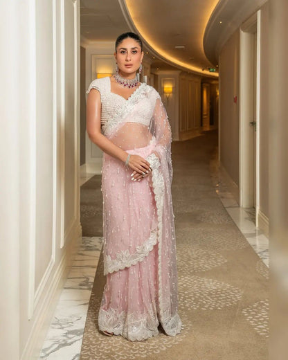 Kareen Kapoor Inspired Manish Malhotra Net Saree