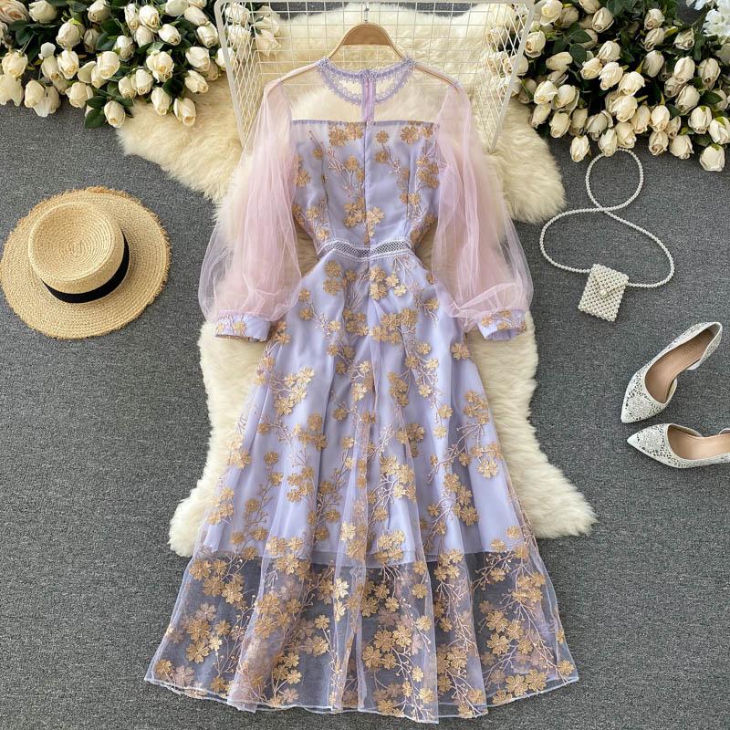 Lily Fairy Embroidery Party Dress - 24th Spoke