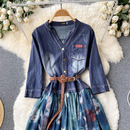 Vanessa Summer Denim Dress - 24th Spoke