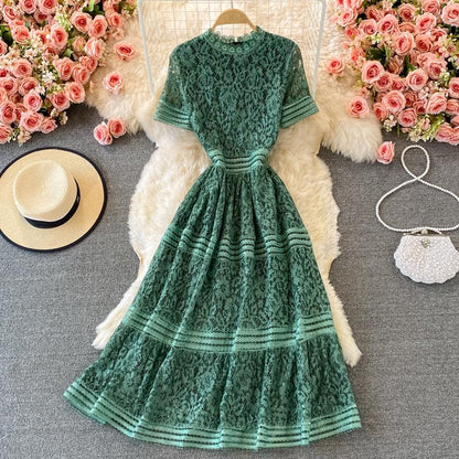 Maddison Lace Long Dress - 24th Spoke