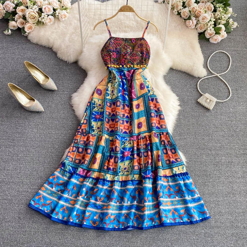 Cara Summer Boho Embroidery Dress - 24th Spoke