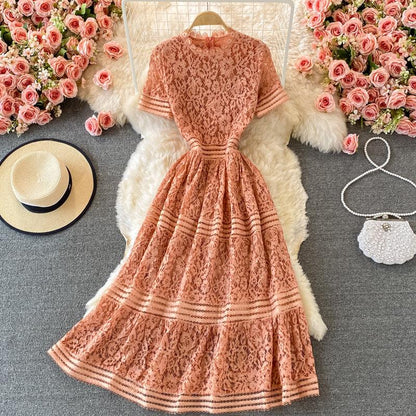 Maddison Lace Long Dress - 24th Spoke