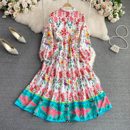 Emmy A line Summer Floral Dress - 24th Spoke