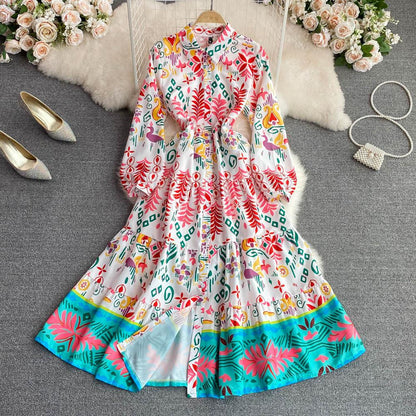 Emmy A line Summer Floral Dress - 24th Spoke