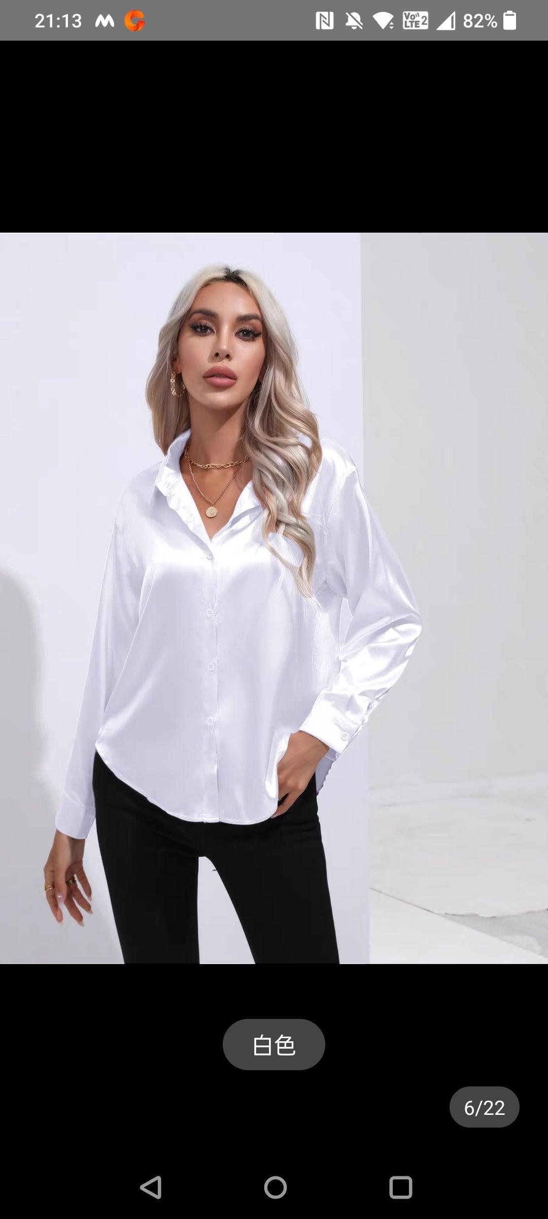 Angelina Jolie Satin Shirt - 24th Spoke