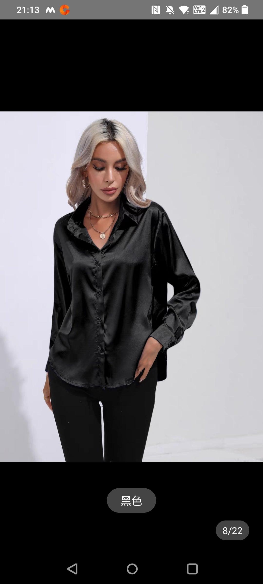 Angelina Jolie Satin Shirt - 24th Spoke