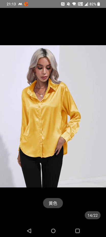 Angelina Jolie Satin Shirt - 24th Spoke