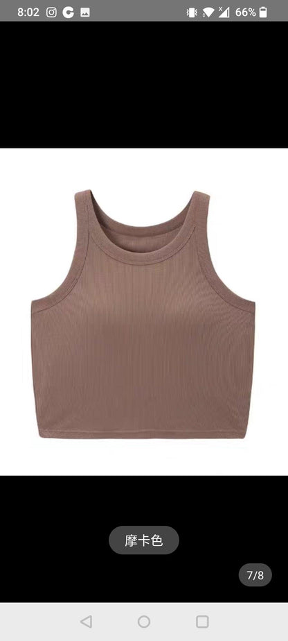 Sports Yoga Vest With Chest Pad - 24th Spoke