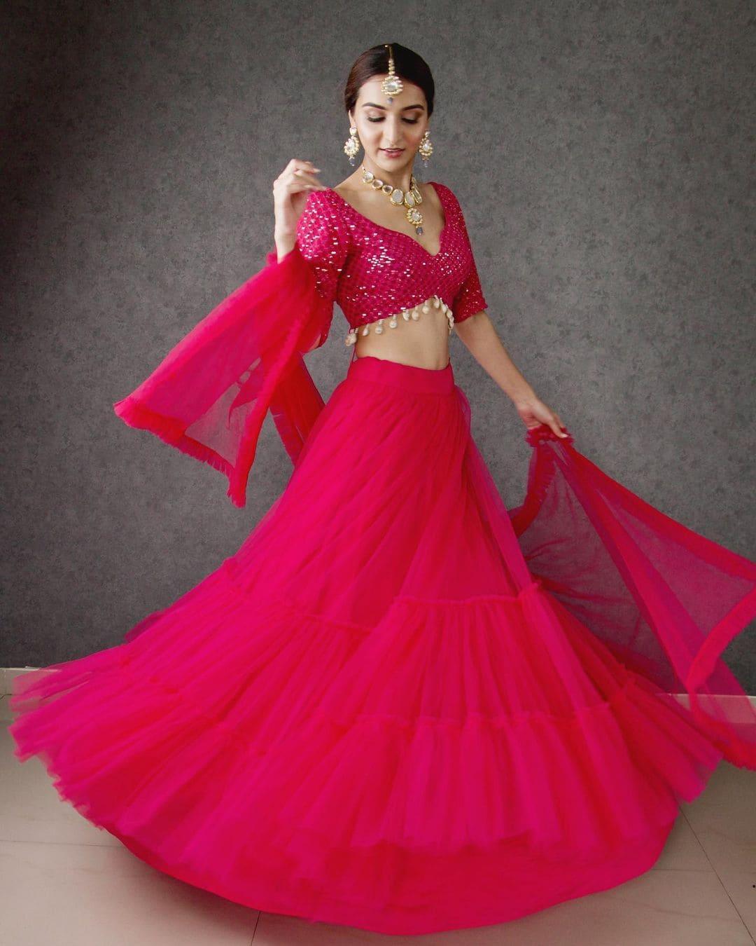 Celebrity Ruffle Lehenga, wedding Collection - 24th Spoke