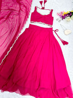 Women's Ready To wear Georgette Readymade Designer Lehenga Choli set