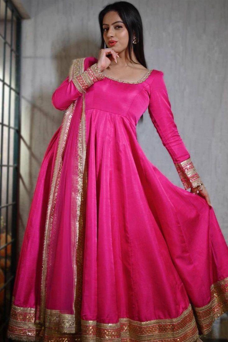 Deepika Pink Anarkali Gown,Alia Pink Anarkali - 24th Spoke