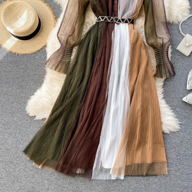 Trending Brown Net Dress - 24th Spoke