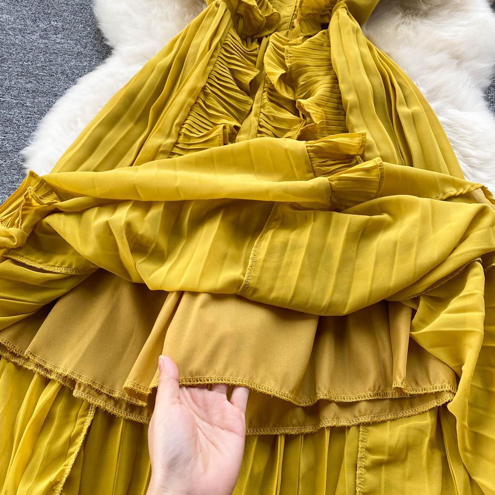 Grace Ruffle Chiffon Dress - 24th Spoke